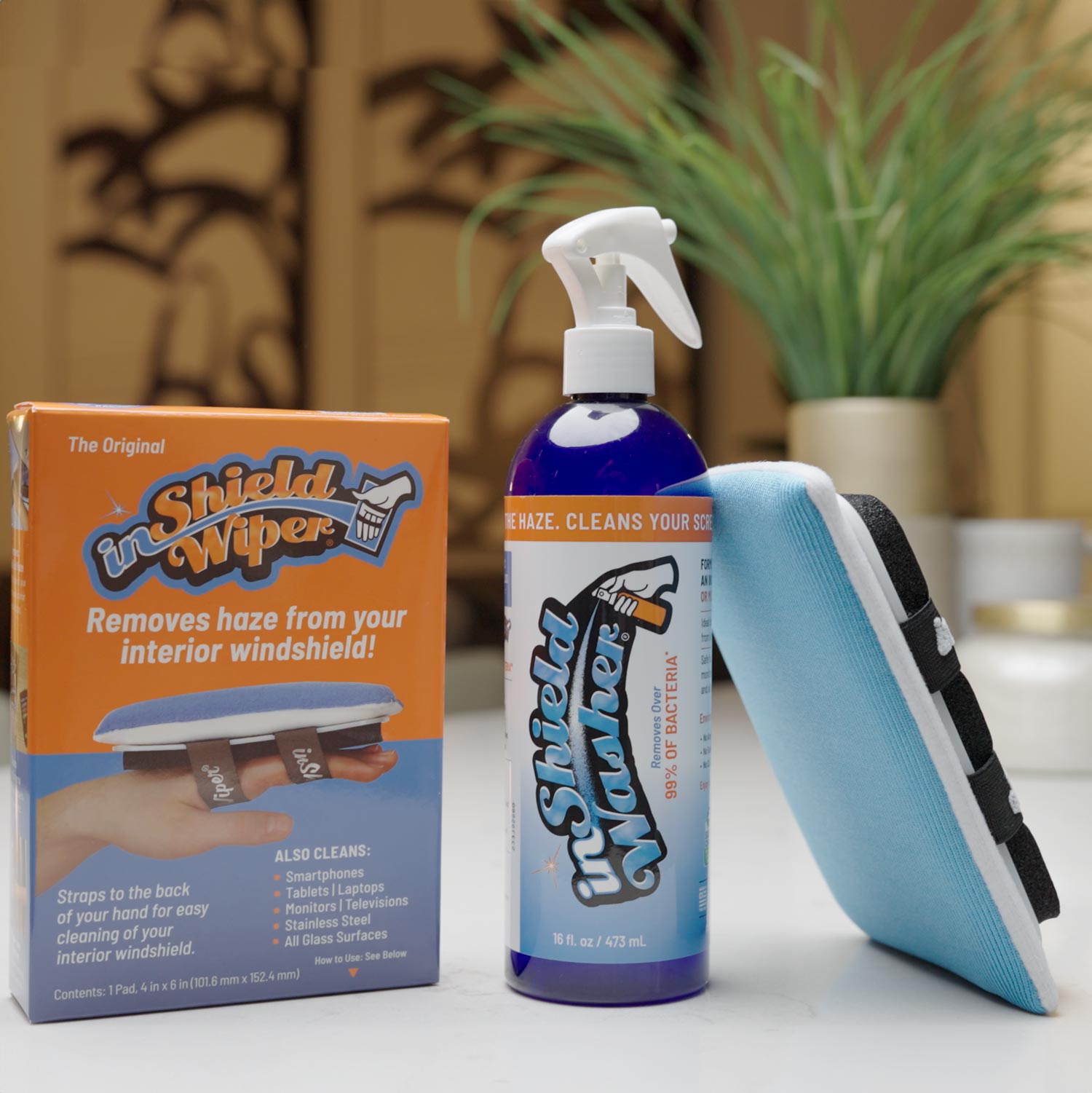 inshield wiper windshield and home cleaning tool and cleaning spray